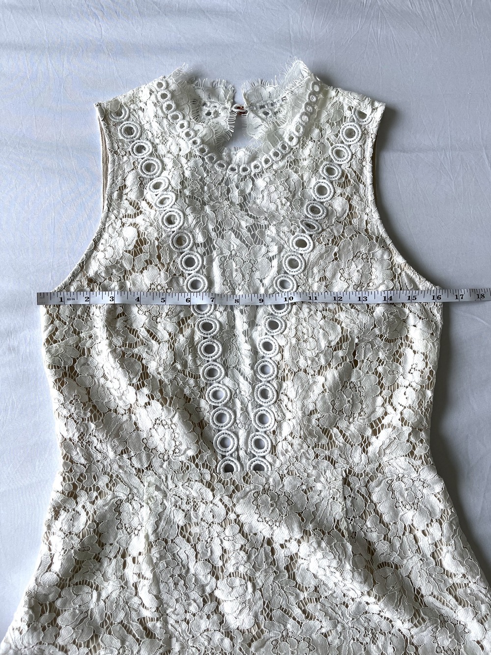 Saylor x Free People Coquette French Girl Open Back Lace Mini Dress - Picture 6 of 11